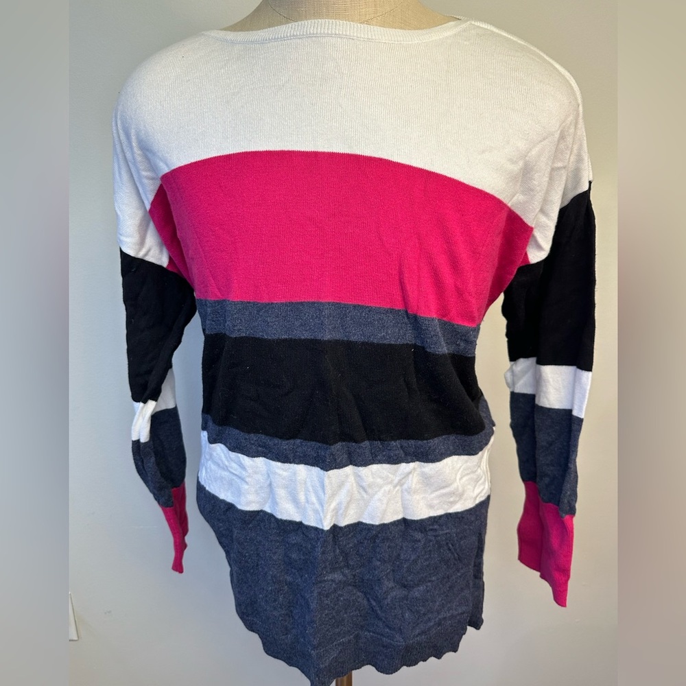 Plus Size 2X Color block Sweater Liz Claiborne